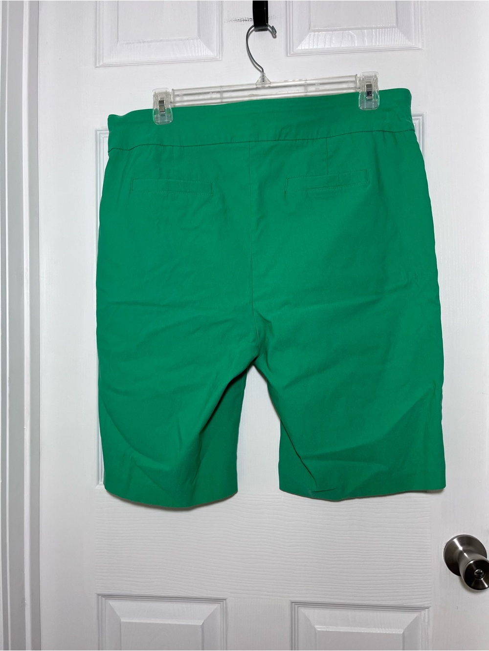 Kim Rogers Bright Green Pull-On Bermuda Shorts with Tummy Control - Picture 2 of 4